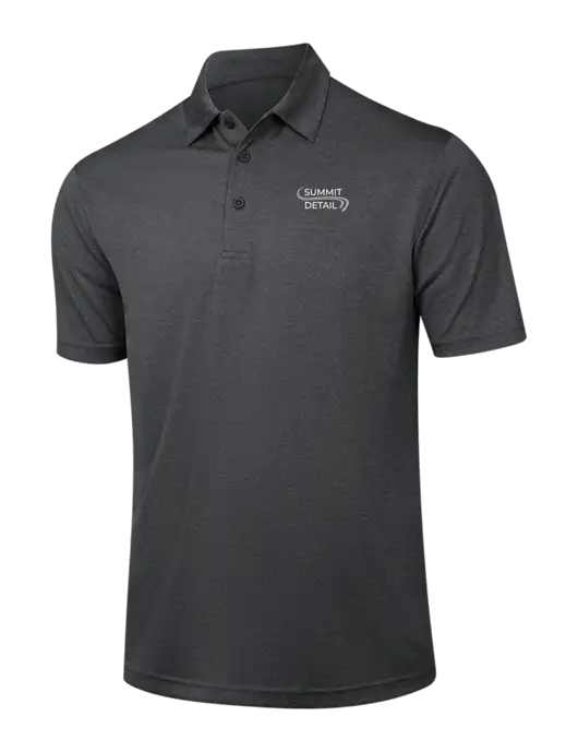 Dark Grey Heather Contender Polo w/Summit Detail Logo