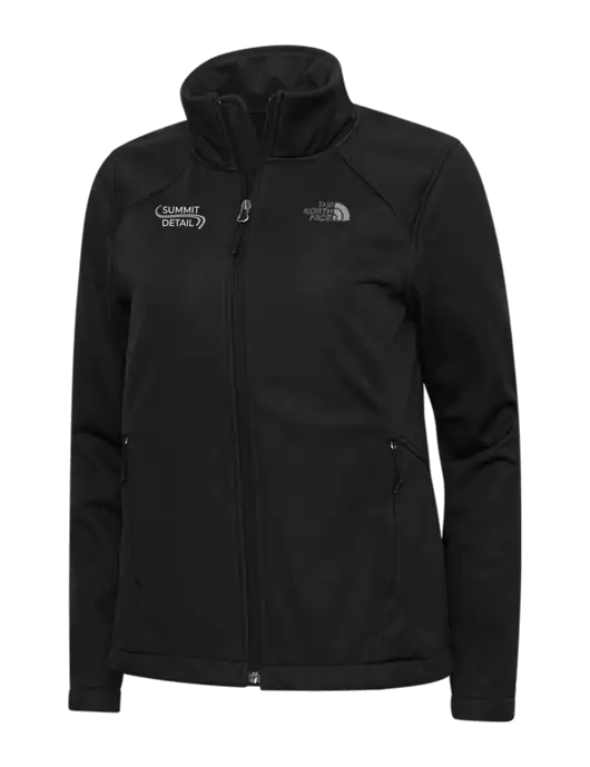 North Face Womens Black Ridgewall Soft Shell Jacket w/Summit Detail Logo