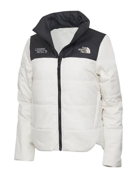 North Face Womens Vintage White Everyday Insulated Jacket w/Summit Detail Logo