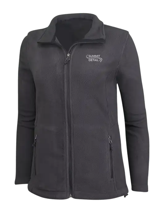 Womens Fleece Dark Grey Jacket w/Summit Detail Logo
