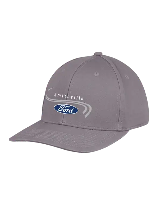 Premium Modern Structured Twill Charcoal Snapback Cap w/Smithville Ford Logo