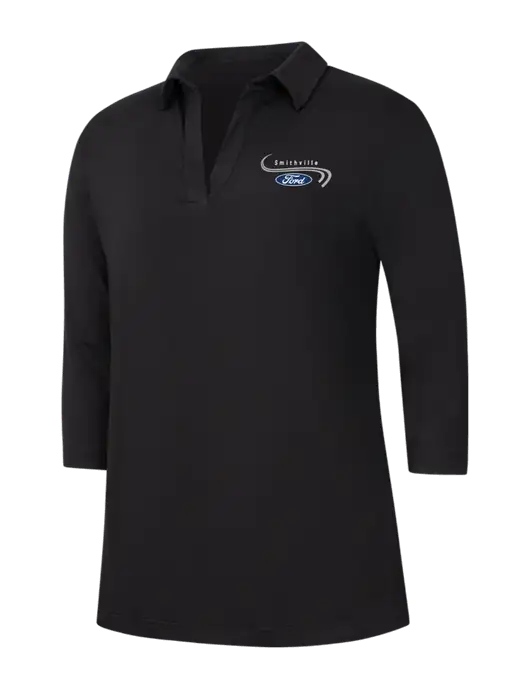 Womens Black Luxe Knit Tunic w/Smithville Ford Logo