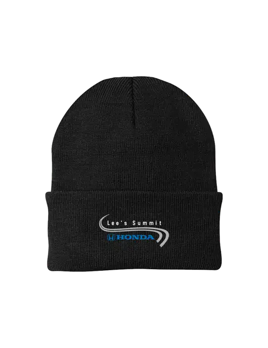 Black Knit Cap w/Lee's Summit Honda Logo
