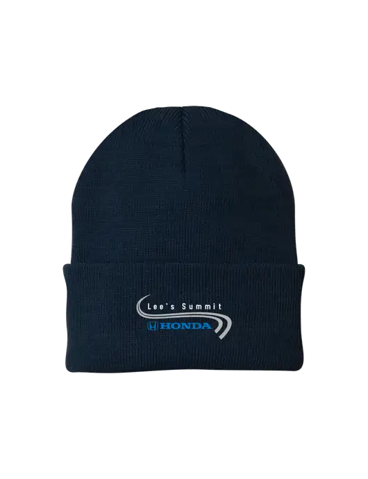 Navy Knit Cap w/Lee's Summit Honda Logo