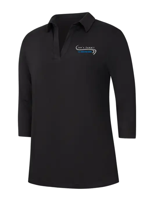 Womens Black Luxe Knit Tunic w/Lee's Summit Honda Logo