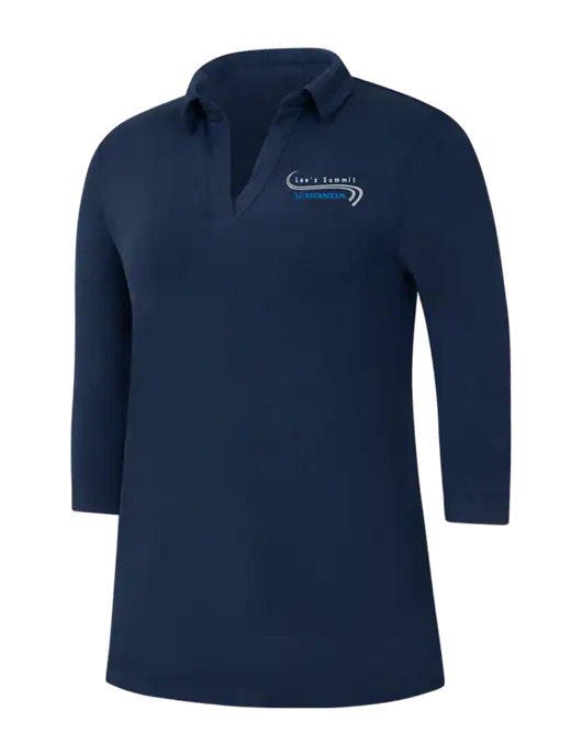Navy Womens Luxe Knit Tunic w/Lee's Summit Honda Logo