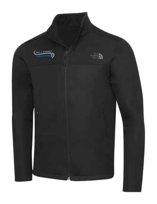 North Face Black Ridgewall Soft Shell Jacket w/Lee's Summit Honda Logo