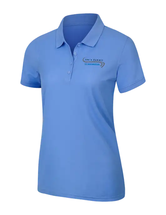 Carolina Blue Womens Core Classic Pique Polo w/Lee's Summit Honda Logo