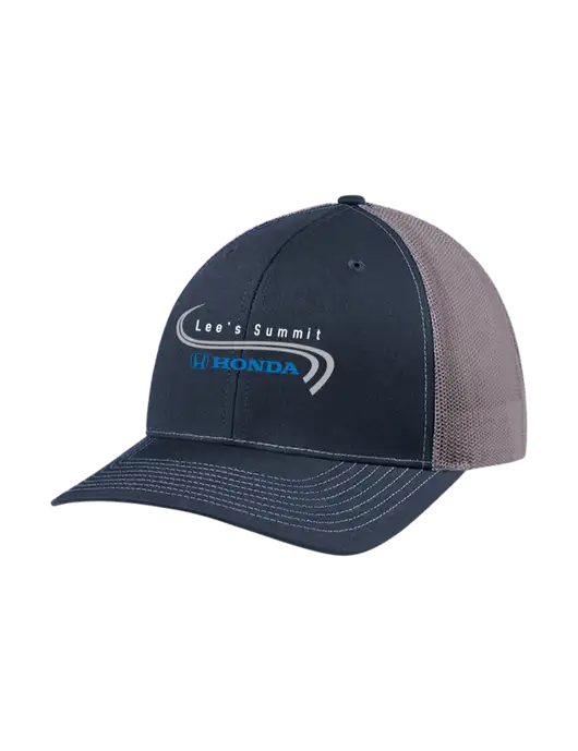 Richardson Adjustable Snapback Original 112 Trucker Cap Navy w/Charcoal Mesh w/Lee's Summit Honda Logo