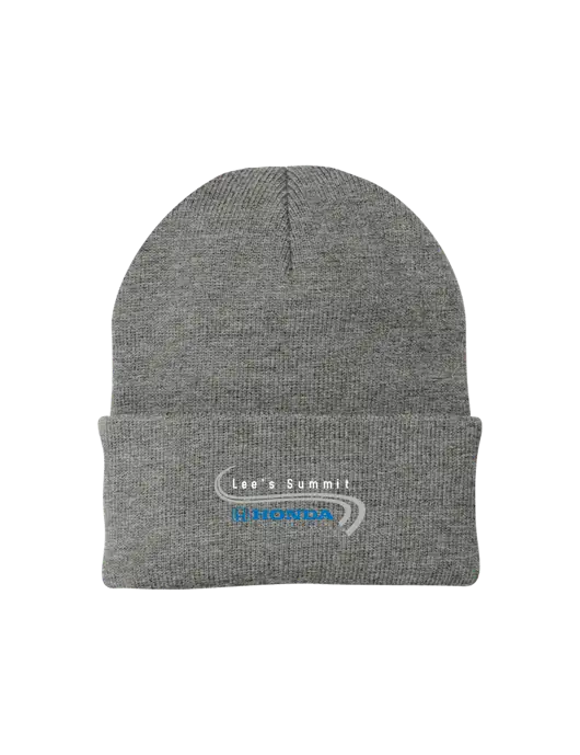 Medium Grey Heather Knit Cap w/Lee's Summit Honda Logo