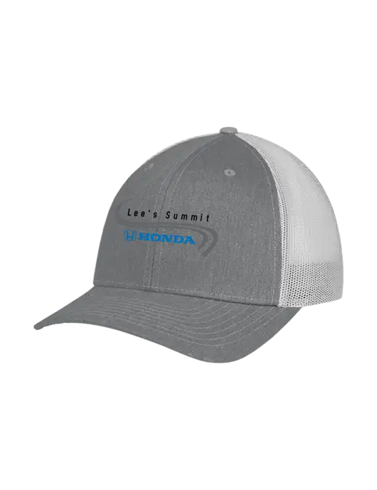 Richardson Adjustable Snapback Original 112 Trucker Cap Heather Grey w/Light Grey Mesh w/Lee's Summit Honda Logo