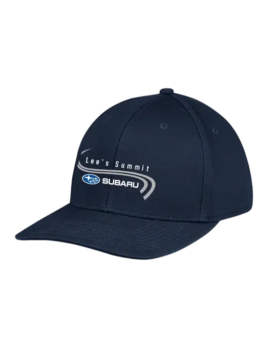 Premium Modern Structured Twill Navy Snapback Cap w/Lee's Summit Subaru Logo
