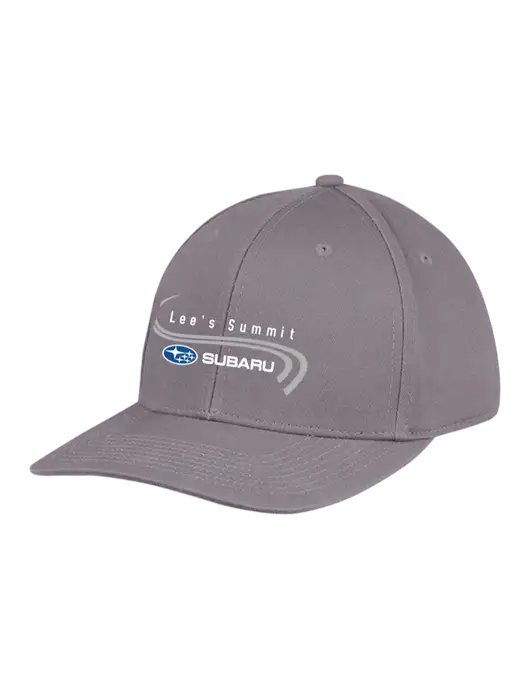 Premium Modern Structured Twill Charcoal Snapback Cap w/Lee's Summit Subaru Logo