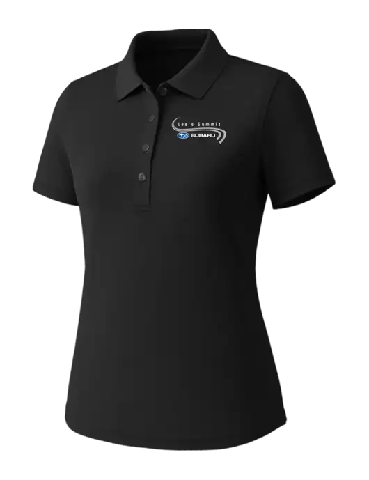 Callaway Womens Core Black Performance Polo w/Lee's Summit Subaru Logo