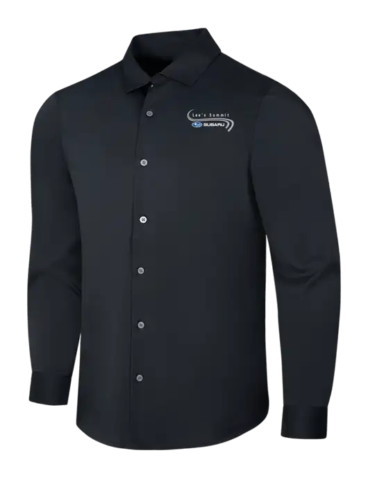 Black City Stretch Shirt w/Lee's Summit Subaru Logo