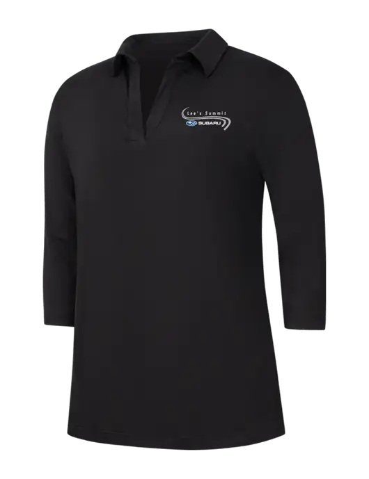 Womens Black Luxe Knit Tunic w/Lee's Summit Subaru Logo