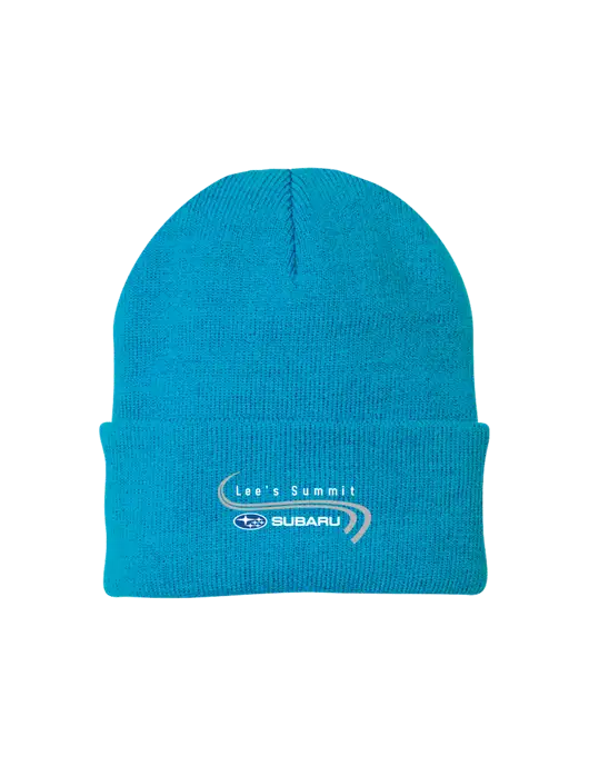 Sapphire Blue Knit Cap w/Lee's Summit Subaru Logo