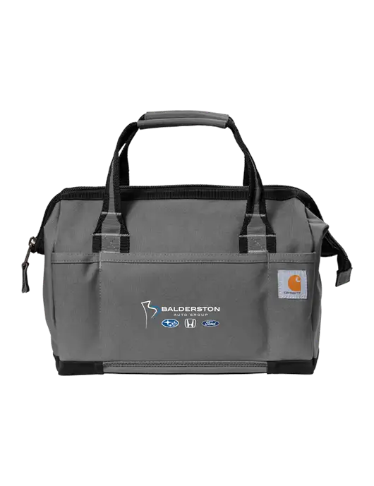 Carhartt Foundry Series 14” Grey Tool Bag w/Balderston Auto Group Logo