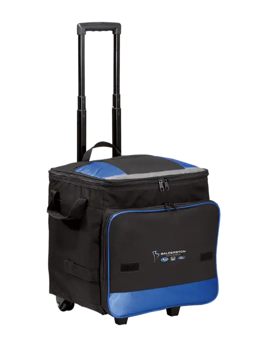 Twilight Blue Rolling Cooler w/Balderston Auto Group Logo