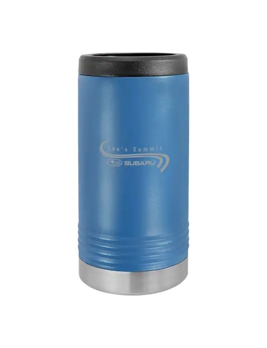 Polar Camel Powder Coated Royal Blue Vacuum Insulated Slim Beverage Holder w/Lee's Summit Subaru Logo